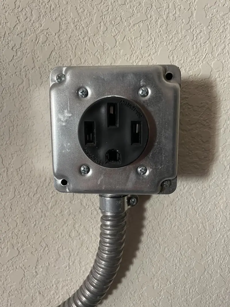 NEMA 14-50 outlet installed for Electrical Panel Upgrade in El Sobrante